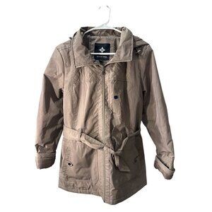 Women's Weather Tamer Tan Quilted Jacket Size Large, Pre-Owned Good Condition